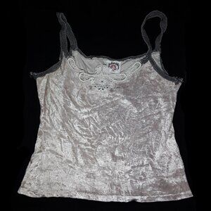 Vintage | Lolly Pops & Roses | Synthetic blend velvet | Tank top